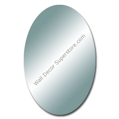 Purchase a flat polished oval mirror made to your exact size 